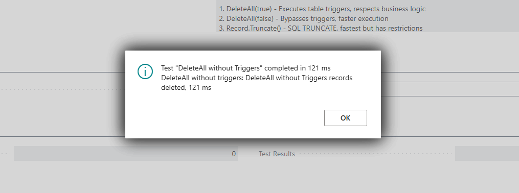 Record.Truncate() vs DeleteAll() in Business Central — Real Performance Results 6