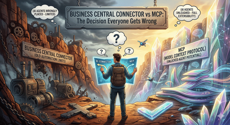 Business Central Connector vs MCP: The Decision Everyone Gets Wrong Gemini Generated Image Ug1yjaug1yjaug1y 768x419