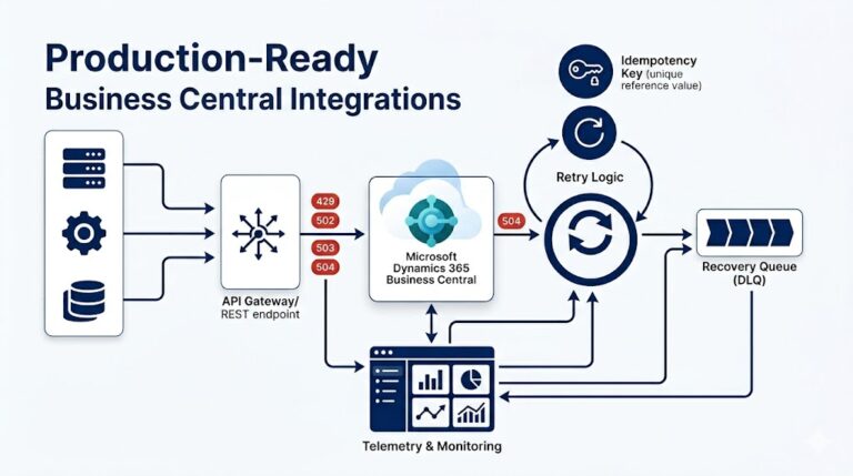 Business Central API Integrations in Production: Failure Modes, Retries, Idempotency, and Recovery Business Central API Integrations in Production: Failure Modes, Retries, Idempotency, and Recovery